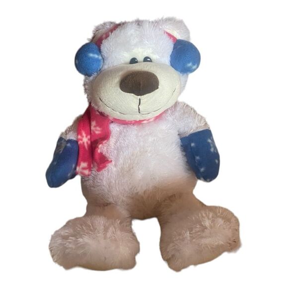 Atico International Co. Vintage Winter Bear stuffed animal - Picture 1 of 4